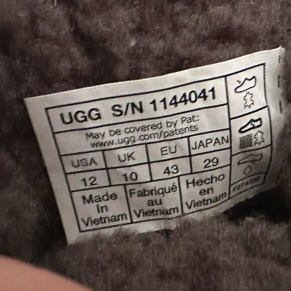 UGG Ultra Mini Belted Roller Boots Black Suede Shearling Platform Women’s 12 EU - Picture 12 of 12